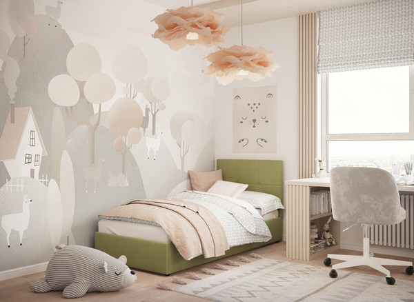 Изображение товара Односпальная кровать Moon Family 1261 / MF011995