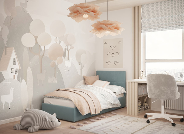 Изображение товара Односпальная кровать Moon Family 1261 / MF011975