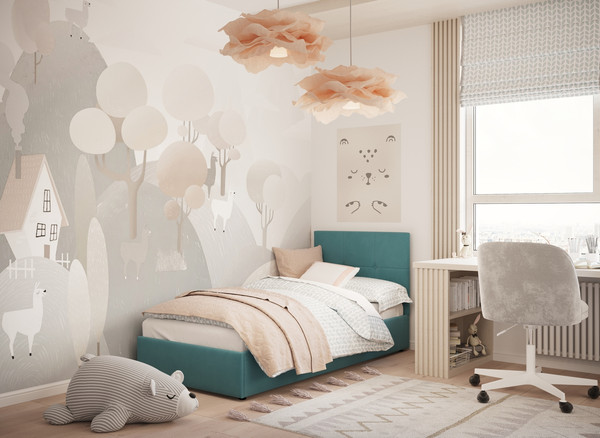 Изображение товара Односпальная кровать Moon Family 1261 / MF012115