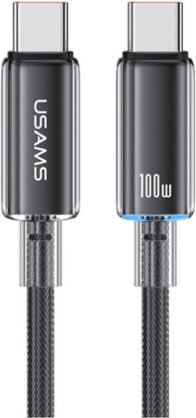 Изображение товара Кабель Usams Cloud US-SJ660 Type-C-Type-C (1.2м, черный)