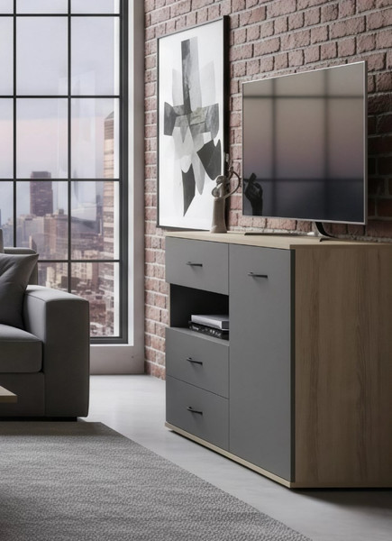 Изображение товара Тумба Мебель-Класс Виттен (дуб сонома/антрацит)