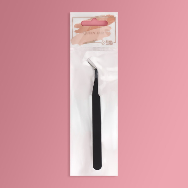 Изображение товара Пинцет для наращивания ресниц Queen Fair 1505322 (черный)