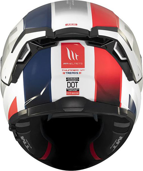 Изображение товара Мотошлем MT Helmets Thunder 4 SV Treads (L, глянцевый белый/синий)