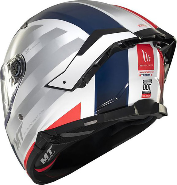 Изображение товара Мотошлем MT Helmets Thunder 4 SV Treads (M, глянцевый белый/синий)