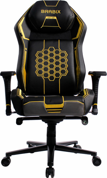 Изображение товара Кресло геймерское Brabix GM-180 / 532953 (черный/желтый)