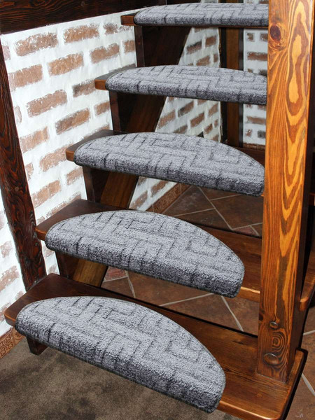 Изображение товара Набор ковриков для лестницы MATEX My Step / 54-627 (5шт, темно-серый)