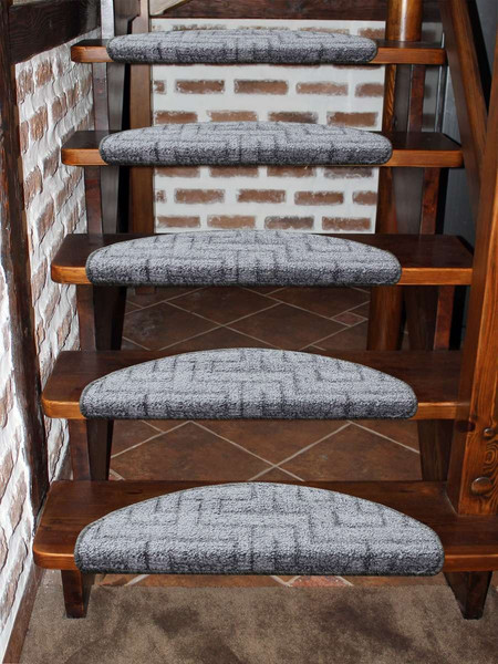 Изображение товара Набор ковриков для лестницы MATEX My Step / 54-627 (5шт, темно-серый)