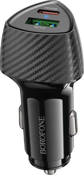 Изображение товара Адаптер питания автомобильный Borofone BZ31C (черный)