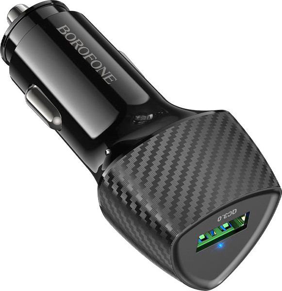 Изображение товара Адаптер питания автомобильный Borofone BZ31 (черный)