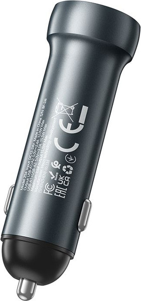 Изображение товара Адаптер питания автомобильный Hoco Z54 (металлик)