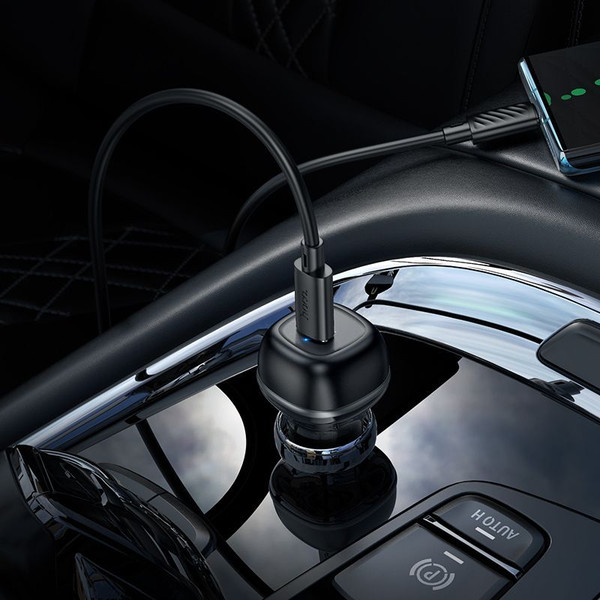 Изображение товара Адаптер питания автомобильный Hoco Z58 (черный)