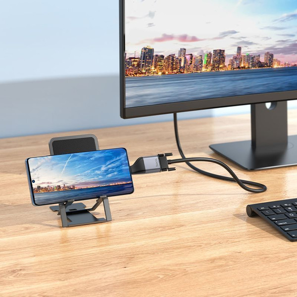 Изображение товара Адаптер Hoco UA34 Type-C - VGA (металлик)