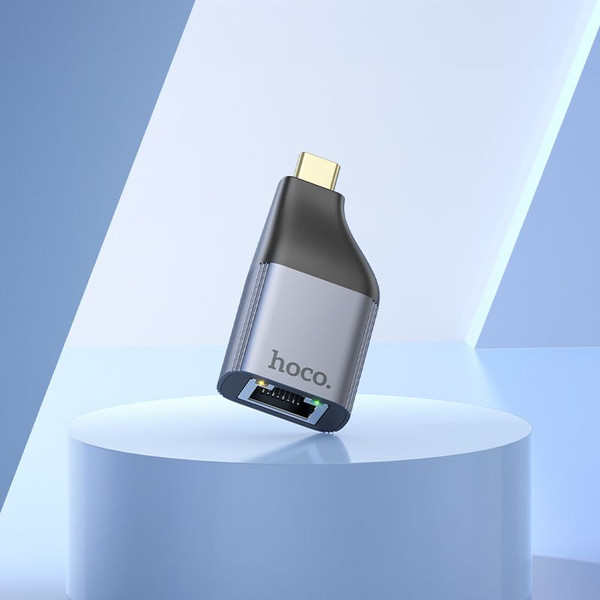 Изображение товара Адаптер Hoco UA35 Type-C - RJ45 (металлик)