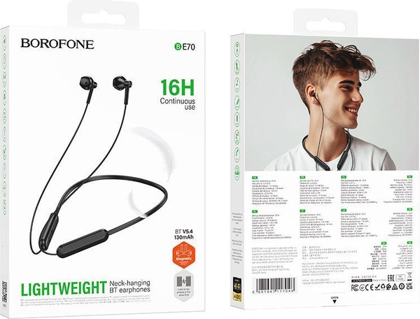 Изображение товара Беспроводные наушники Borofone BE70 (черный)