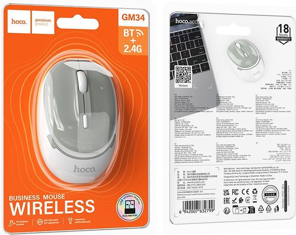 Изображение товара Мышь Hoco GM34 (белый)