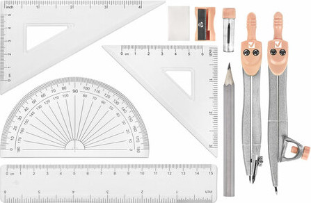 Изображение товара Готовальня Brauberg School Kit / 210717 (персиковый)