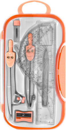 Изображение товара Готовальня Brauberg School Kit / 210717 (персиковый)