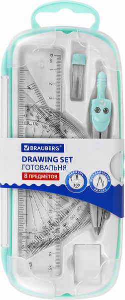 Изображение товара Готовальня Brauberg School Kit / 210705 (мятный)