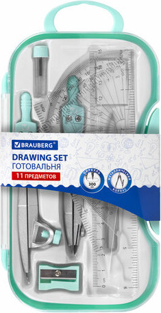 Изображение товара Готовальня Brauberg School Kit / 210706 (мятный)