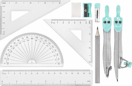 Изображение товара Готовальня Brauberg School Kit / 210706 (мятный)