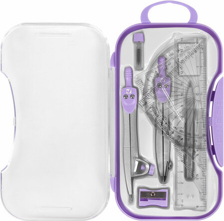 Изображение товара Готовальня Brauberg School Kit / 210714 (лавандовый)