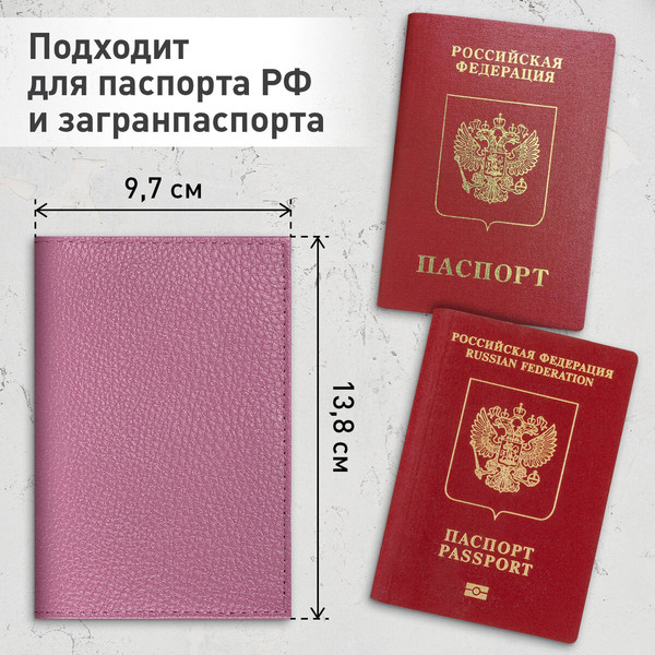 Изображение товара Обложка на паспорт Brauberg 238861 (пудровый)