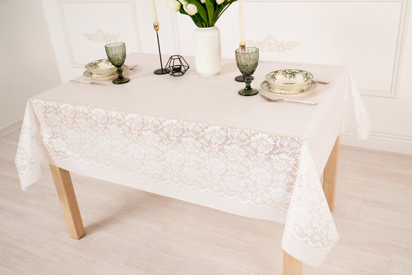 Изображение товара Скатерть Stolima Pina Lace 7004 Шарм (160x140)