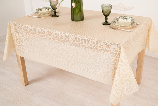 Изображение товара Скатерть Stolima Pina Lace 7006 Элеганс (160x140)