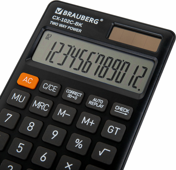Изображение товара Калькулятор Brauberg 272647 (черный)