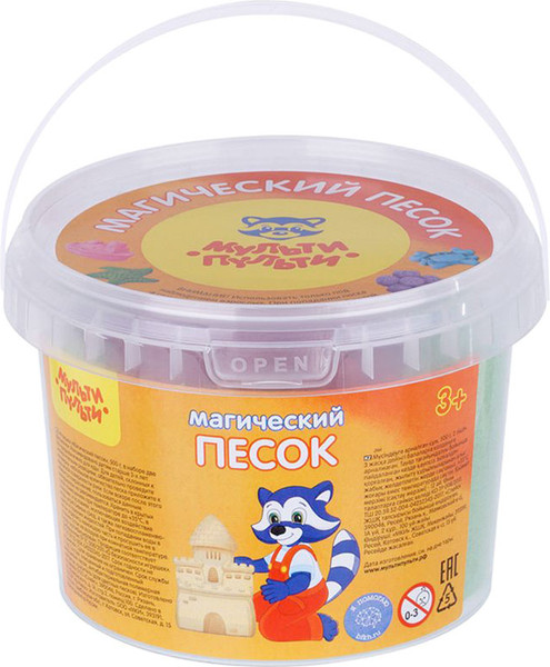 Изображение товара Набор для лепки Мульти-пульти Магический песок / ПС_15800/540 (зеленый)