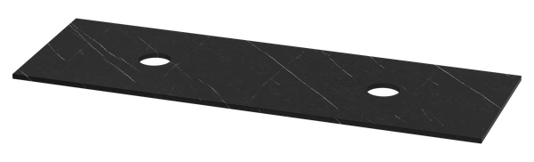 Изображение товара Столешница для тумбы в ванную Misty Виста 150 / УТ000025082 (черный мрамор)