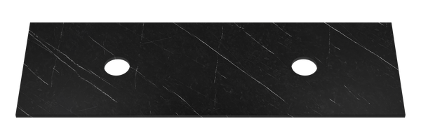 Изображение товара Столешница для тумбы в ванную Misty Виста 150 / УТ000025082 (черный мрамор)