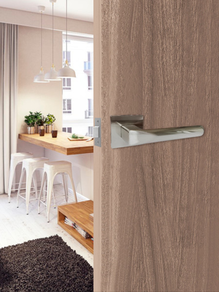 Изображение товара Ручка дверная Vrata 2173 AL серия 03 Slim (никель)