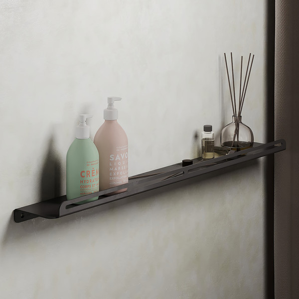 Изображение товара Полка для ванной Belux Осло ПЛ-60 (черный матовый)