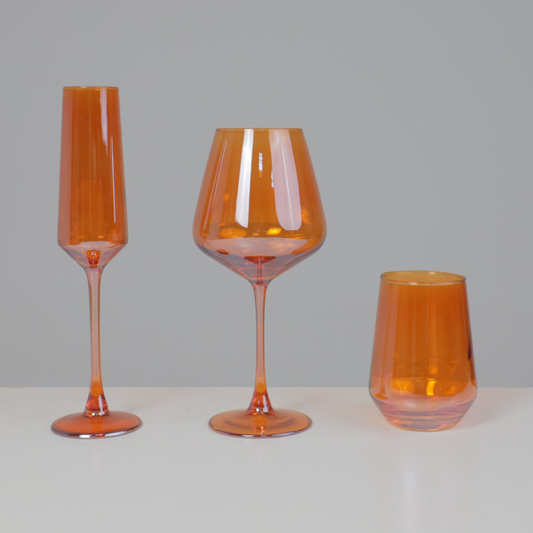 Изображение товара Бокал AksHome Ember Dusk Флют (янтарный)