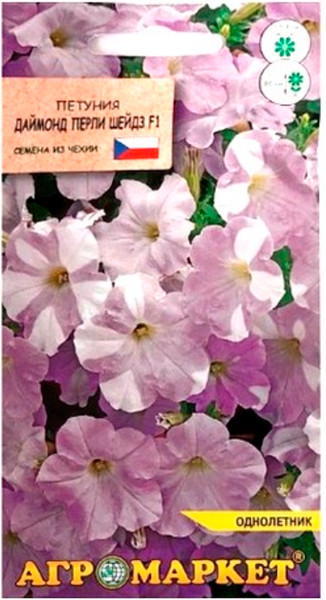 Изображение товара Семена цветов Агромаркет Петуния Даймонд Перли Шейдз F1 (7шт)