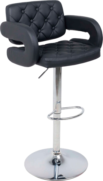 Изображение товара Стул барный AksHome Elton (экокожа черный/хром)