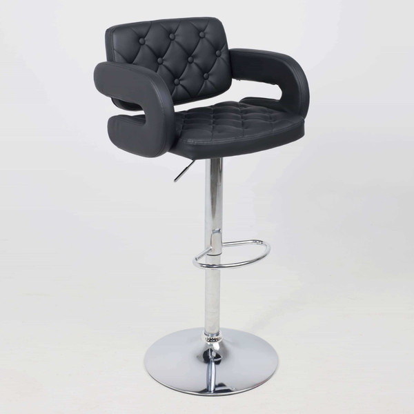 Изображение товара Стул барный AksHome Elton (экокожа черный/хром)