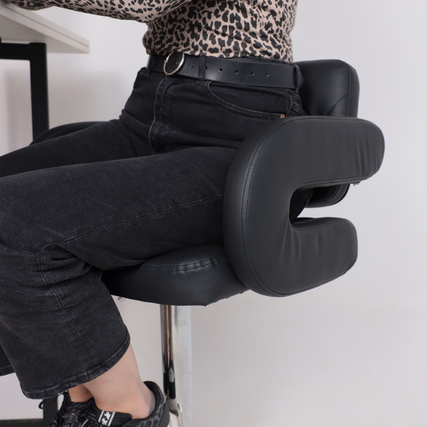 Изображение товара Стул барный AksHome Elton (экокожа черный/хром)