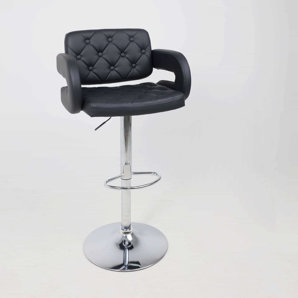 Изображение товара Стул барный AksHome Elton (экокожа черный/хром)