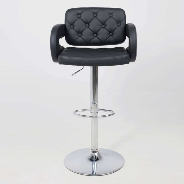 Изображение товара Стул барный AksHome Elton (экокожа черный/хром)