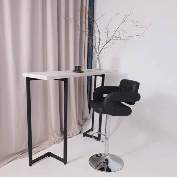 Изображение товара Стул барный AksHome Elton (экокожа черный/хром)