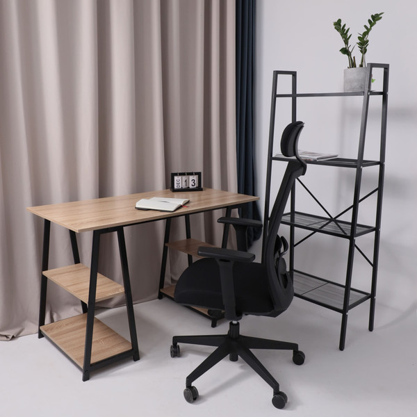 Изображение товара Кресло офисное AksHome Arcus (черная сетка/ткань/черный полиамид)