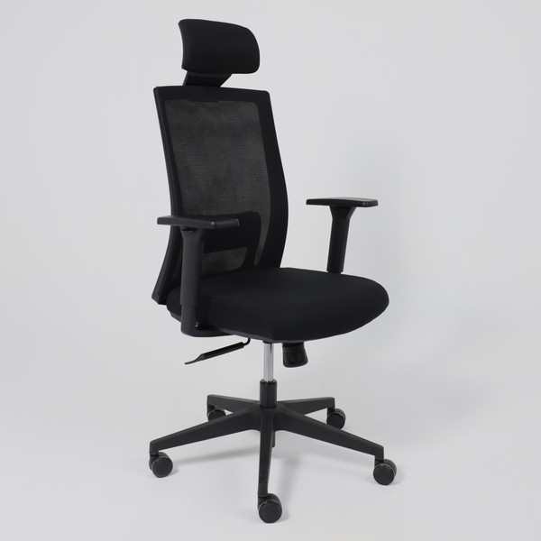 Изображение товара Кресло офисное AksHome Arcus (черная сетка/ткань/черный полиамид)