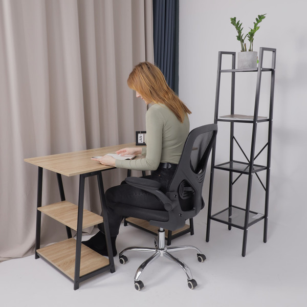 Изображение товара Кресло офисное AksHome Milan (ткань/сетка, черный)