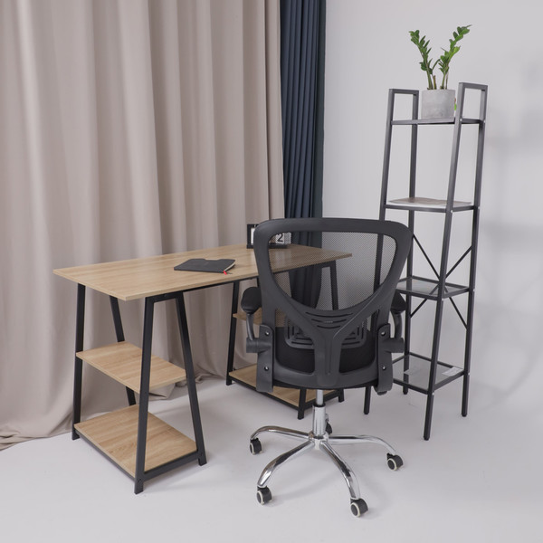 Изображение товара Кресло офисное AksHome Milan (ткань/сетка, черный)