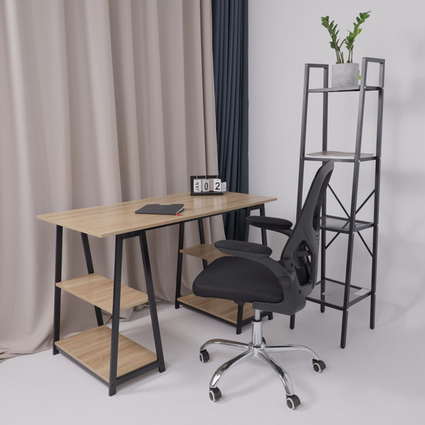 Изображение товара Кресло офисное AksHome Milan (ткань/сетка, черный)