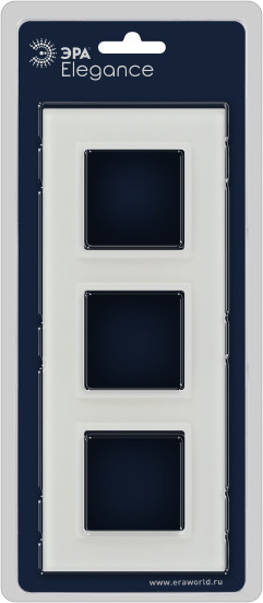 Изображение товара Рамка для выключателей и розеток ЭРА Elegance 14-5103-01М / Б0065836 (белый матовый)