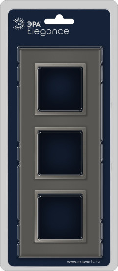 Изображение товара Рамка для выключателей и розеток ЭРА Elegance 14-5103-16 / Б0065837 (титан)