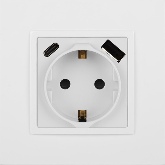 Изображение товара Розетка ЭРА Elegance 14-4108-01 2P+E 16A-250В / Б0067736 (белый)